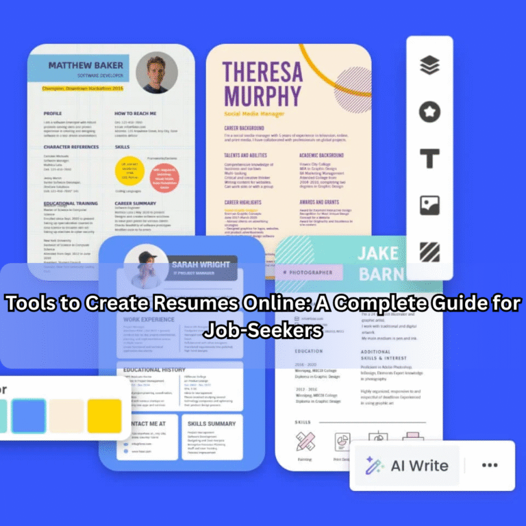 Tools to Create Resumes Online: A Complete Guide for Job-Seekers Tools to Create Resumes Online