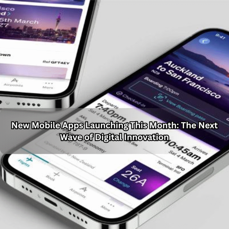 New Mobile Apps Launching This Month: The Next Wave of Digital Innovation New Mobile Apps Launching This Month