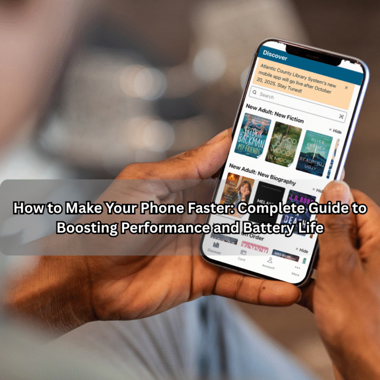 How to Make Your Phone Faster: Complete Guide to Boosting Performance and Battery Life How to Make Your Phone Faster