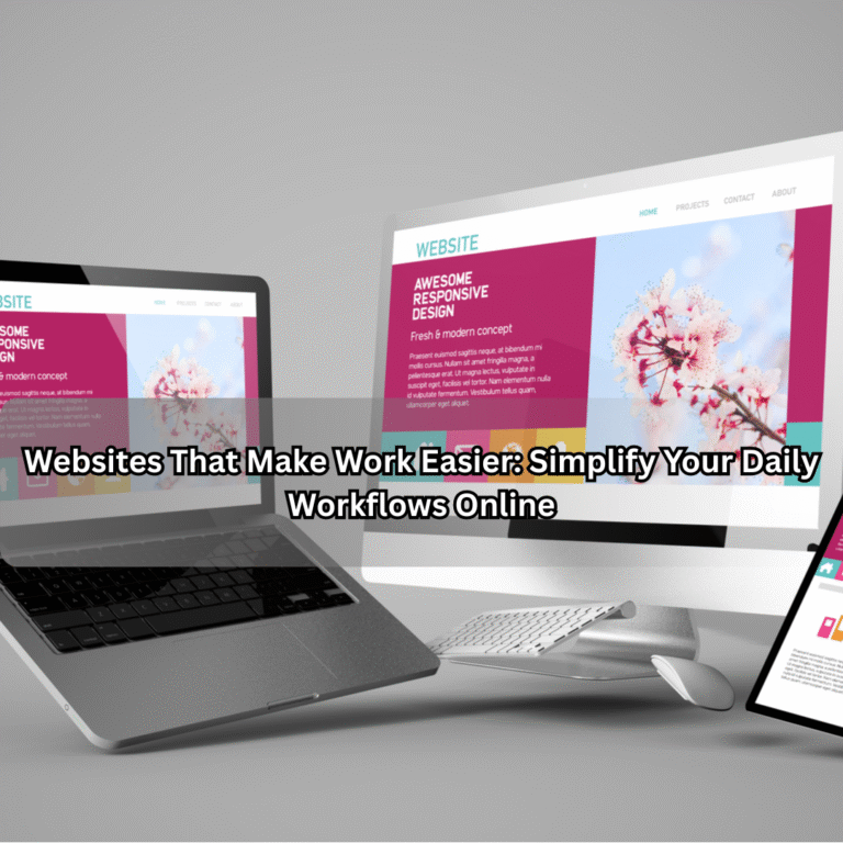 Websites that make work easier